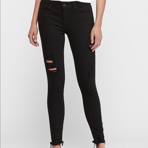 Express destroyed black denim/Jean pant!